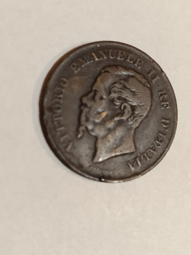 2 monete anno 1862 Vittorio Emanuele II°