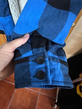 Sobrecamisa azul a cuadros