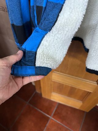 Sobrecamisa azul a cuadros