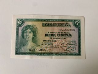 Billete 5 pesetas 1935 SC