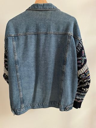 Cazadora tejana oversized