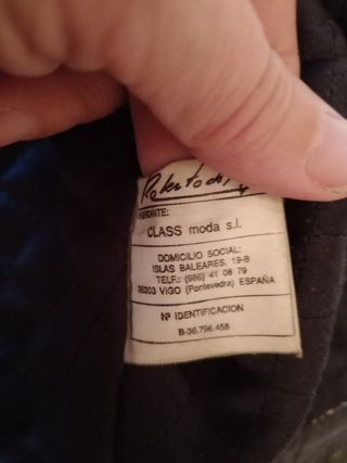 Cazadora estilo moto años 80