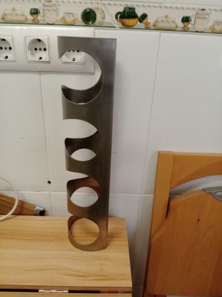 Botellero metálico de pared 