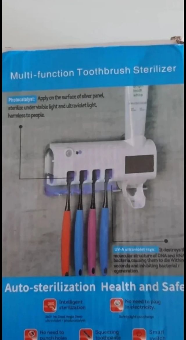 Esterilizador automatico cepillos de dientes