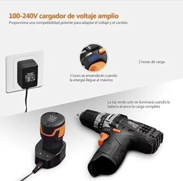 NUEVO MALETÍN TALADRO INALÁMBRICO TACKLIFE 12V