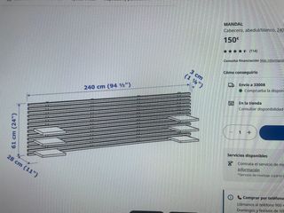 Cabecero ikea Mandal