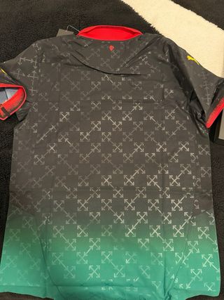 MAGLIA AUTHENTIC NERA PUMA X AC MILAN X OFFWHITE