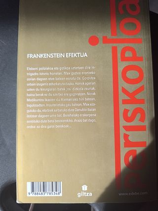 FRANKENSTEIN Efektua (Premio EDEBÉ de Literatura Juvenil 2019)