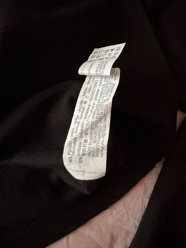 Jersey cuello alto negro Zara