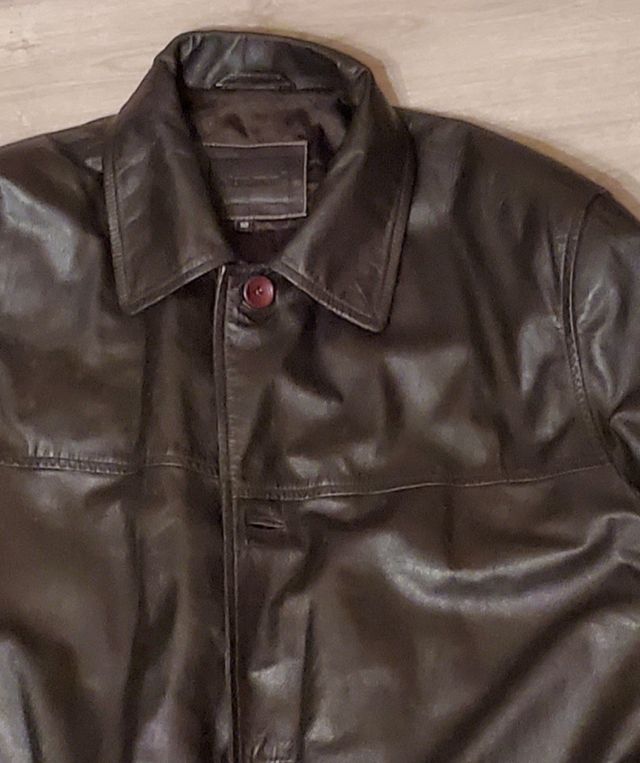 Cazadora piel hombre