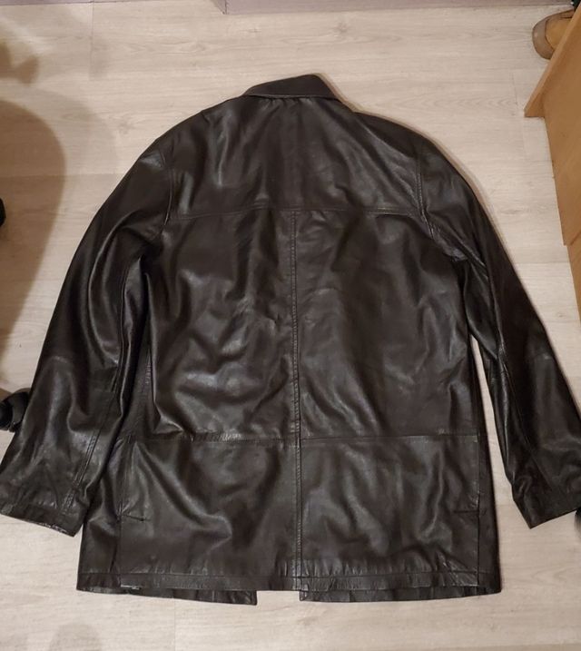 Cazadora piel hombre