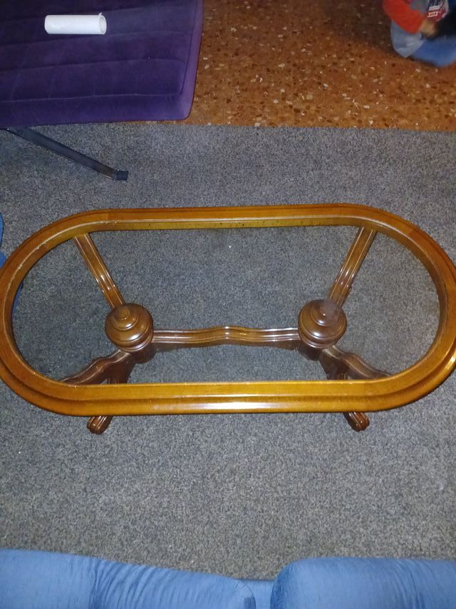 Mesa centro de cristal