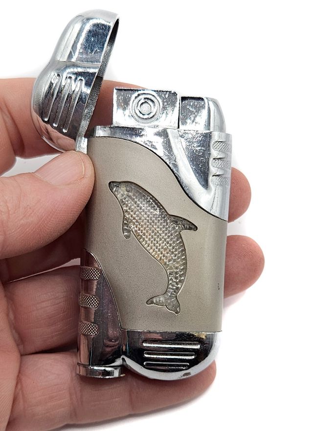 Mechero coleccionismo con delfin