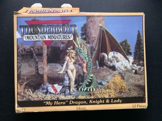 thunderbolt mountain miniatures dragon knight lady