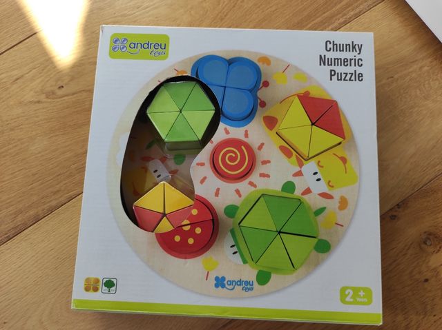 Puzzle madera Chunky numeric Andreu toys