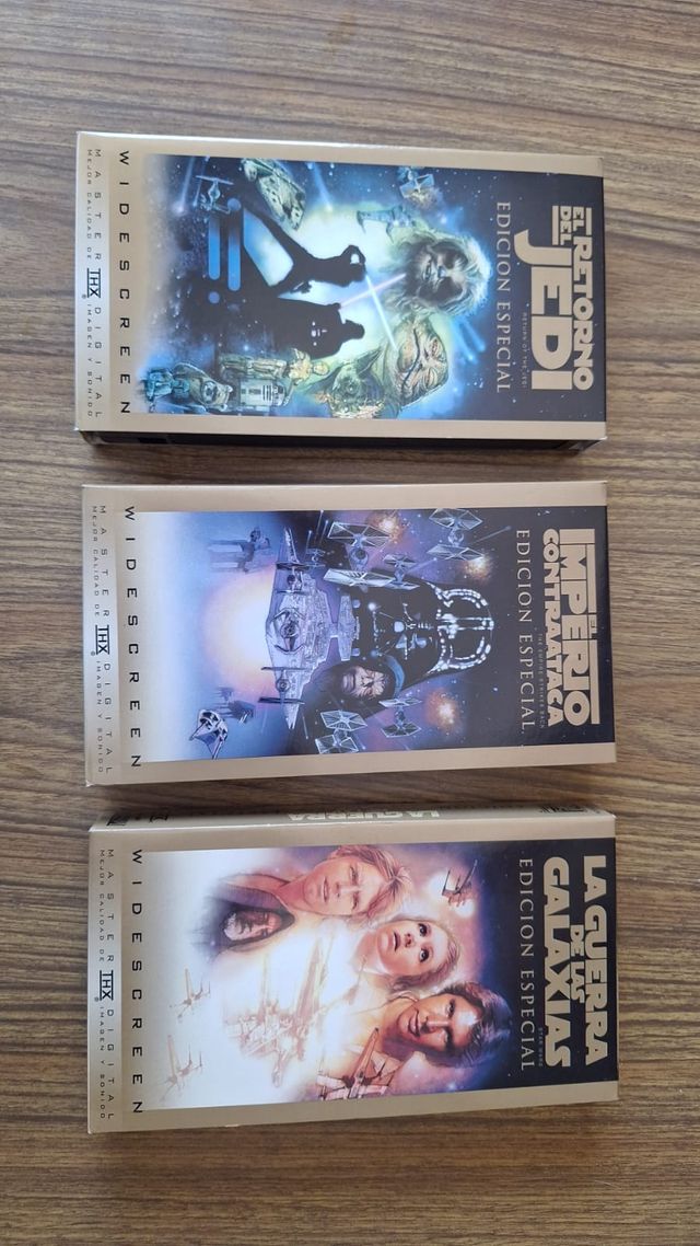 Pack Episodios IV, V, VI de Star Wars VHS