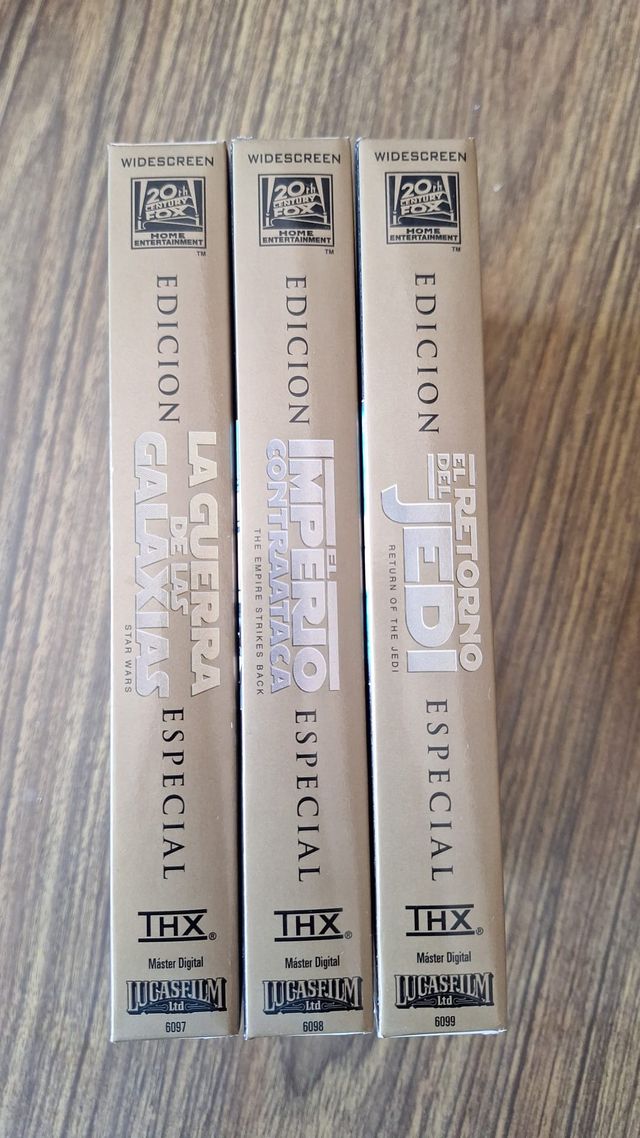 Pack Episodios IV, V, VI de Star Wars VHS