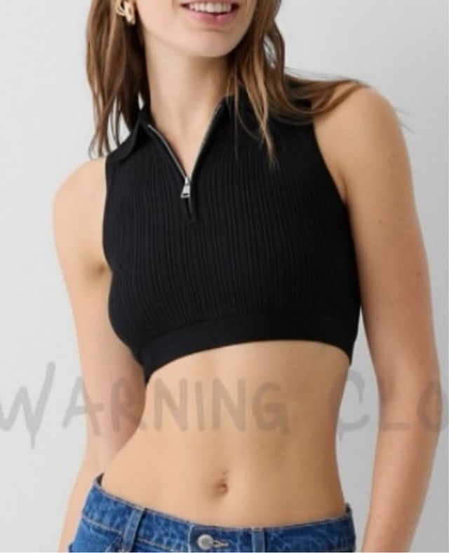 Top sin mangas de Bershka