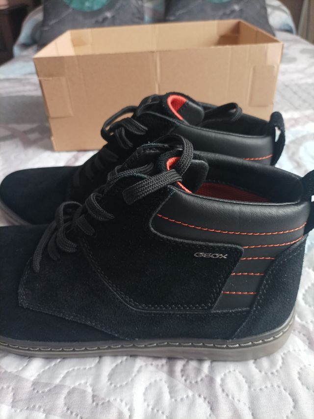 BOTINES Chico GEOX  PIEL NEGRO 