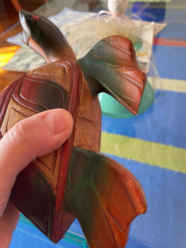 Decorazione in legno intagliato Artigianato 