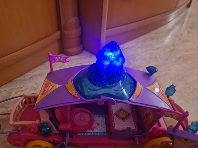 Carroza pinypon,  princesas y unicornio