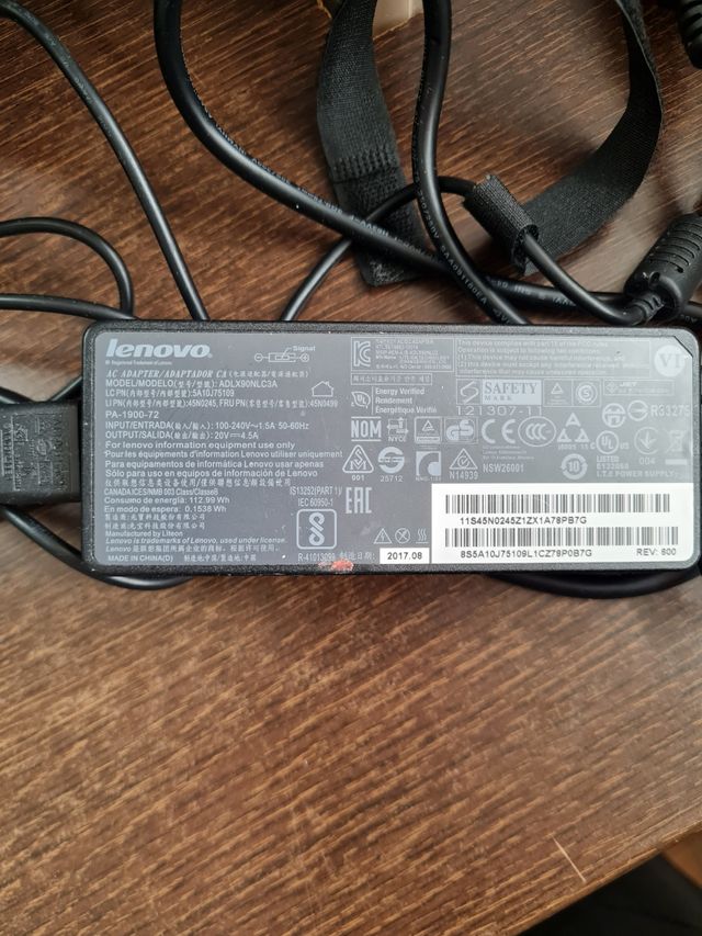 Adaptador cargador Lenovo - envio mismo dia