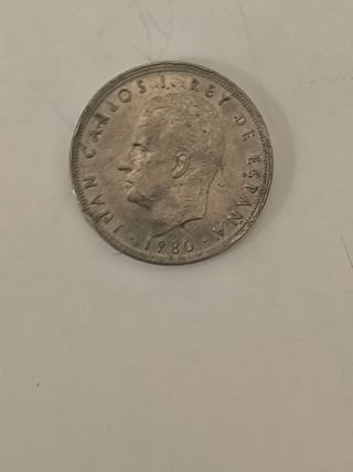 Moneda 5 pesetas 1982, estrella 82. Moneda conmemo