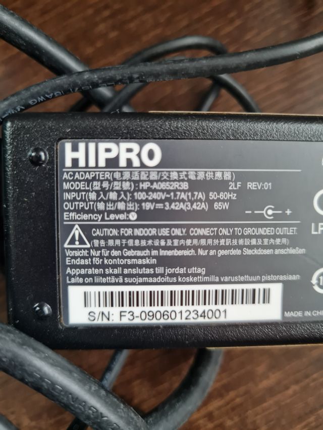 Adaptador cargador Hipro - envio mismo dia