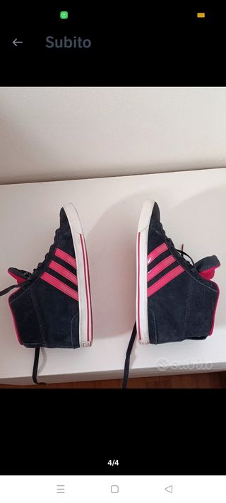 Sneakers Adidas originali blu e fucsia