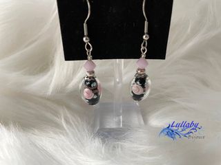 Pendientes flor cristal