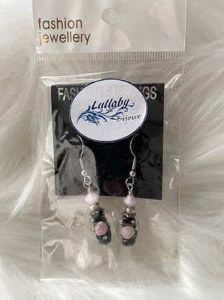 Pendientes flor cristal