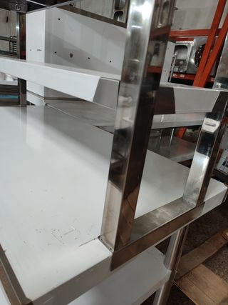MESA PASE TRIPLE NUEVA ACERO INOX 1,2M