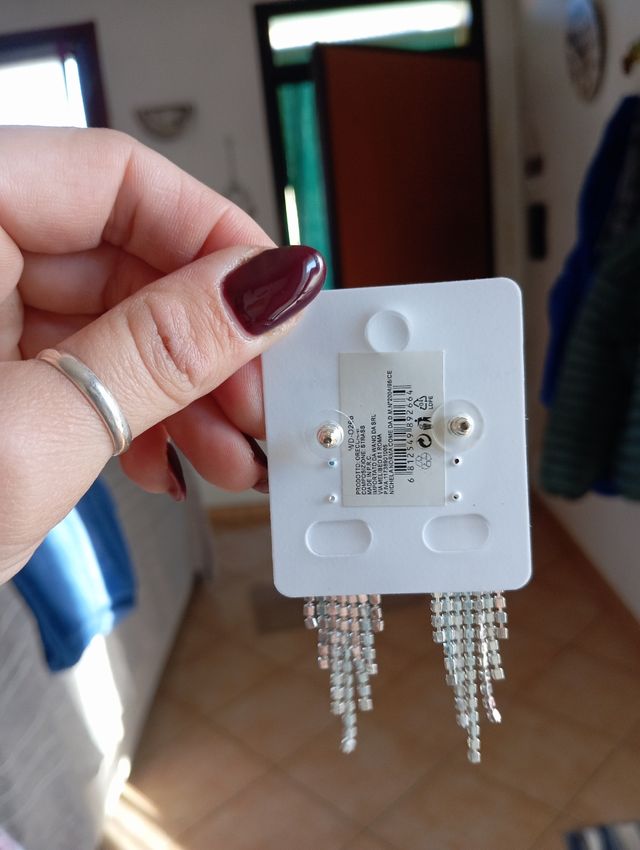 Orecchini con strass