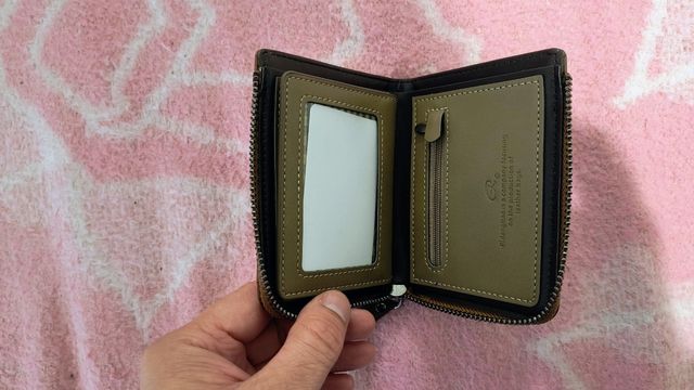 Cartera marrón piel sintética