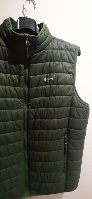 Chaleco verde como nuevo talla M