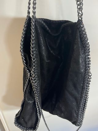 Bolso negro metalizado