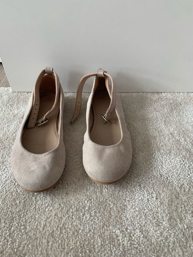 Nanos bailarinas rosa empolvado comunion