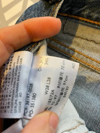 Pantalon vaquero levis recto vintage 