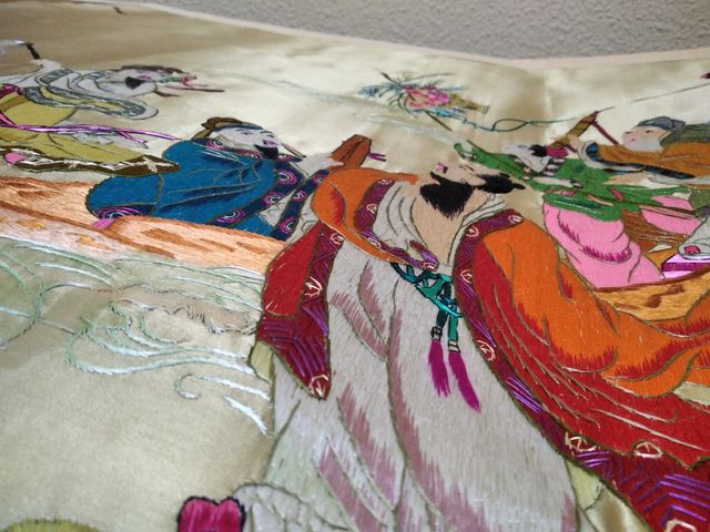 Tapiz de seda japones