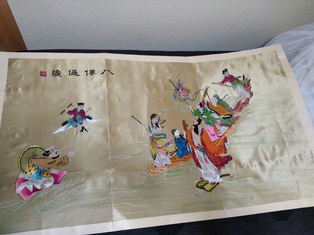 Tapiz de seda japones