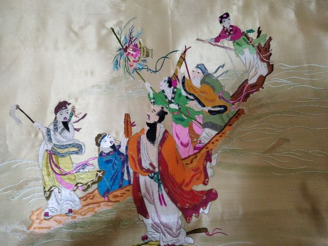 Tapiz de seda japones