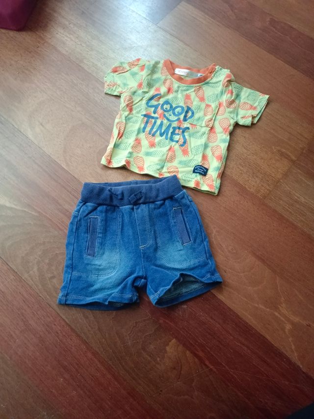 Conjunto pantalón y camiseta bebe