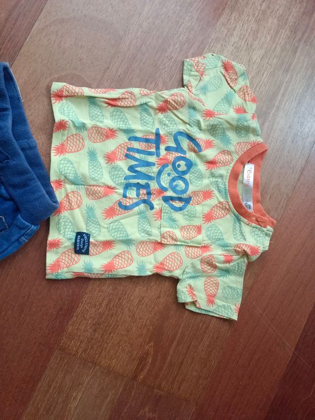 Conjunto pantalón y camiseta bebe