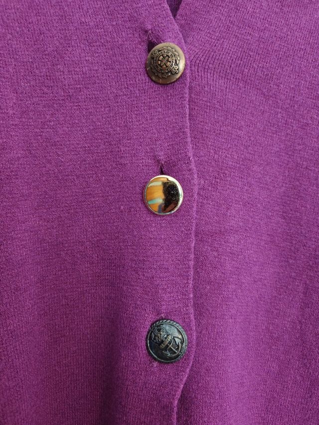 Cardigan sagomato fucsia 