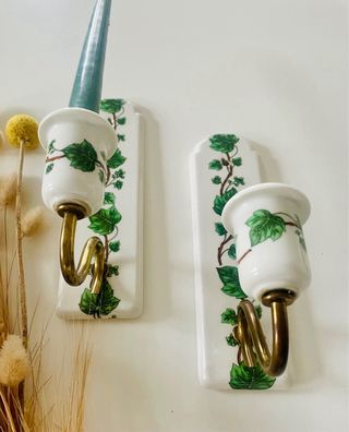 Candelero vintage francés porcelana