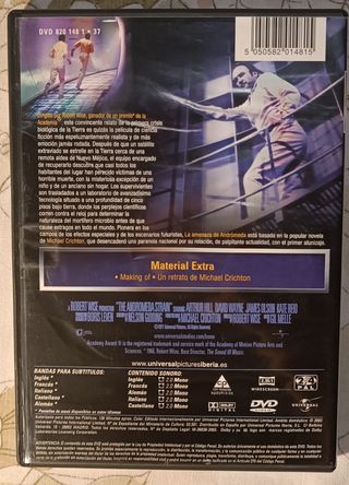 Película La amenaza de Andrómeda dvd
