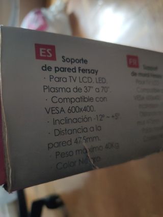 SOPORTE TV PARED 37" - 70"