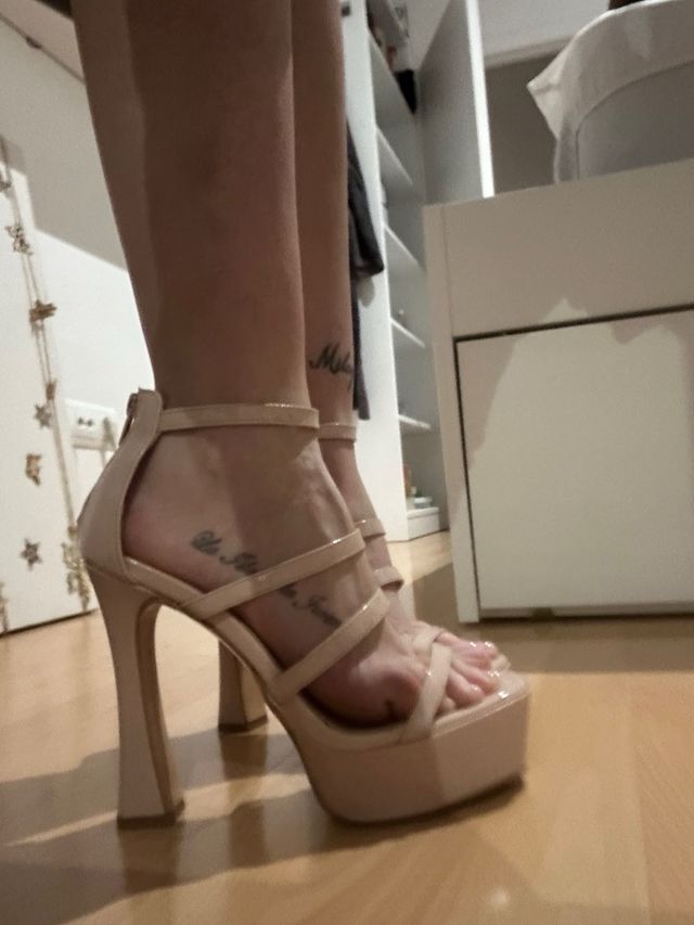 Tacones rosa palo