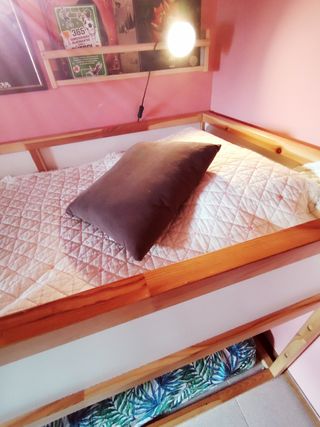 Cama y Litera reversible de madera de IKEA