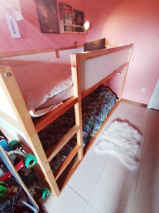 Cama y Litera reversible de madera de IKEA